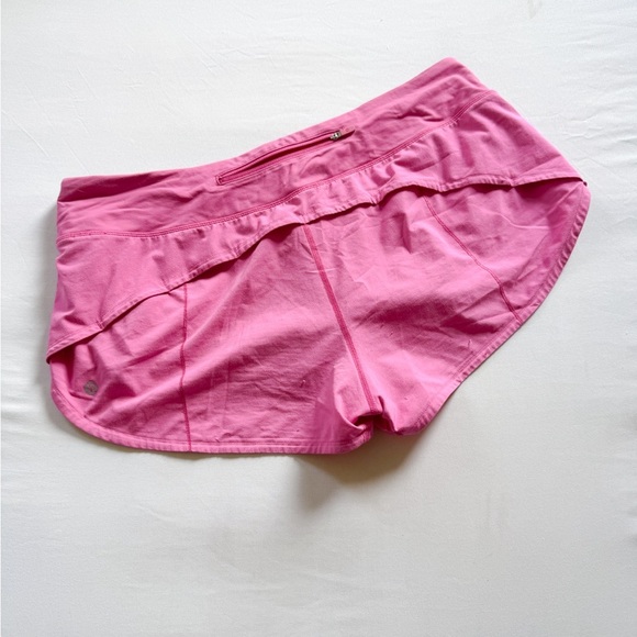 Women's Pink Lululemon Speed Up Athletic Shorts size 12 022-A - Picture 2 of 7